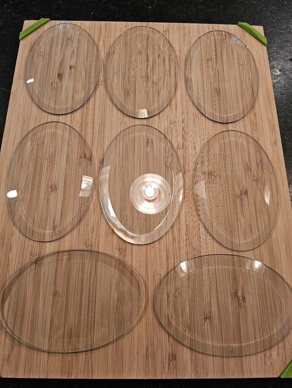 Set Of 8 Clear Oval Bevels For Stained Glass Projects 6